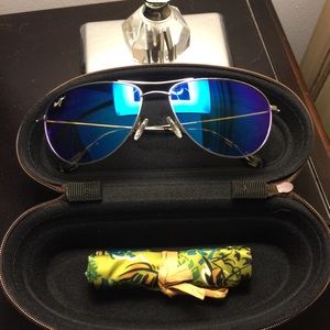 Maui Jim Blue Hawaii Aviator Sunglasses